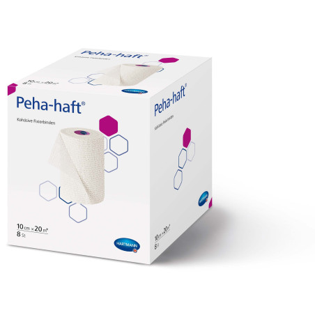 Peha-haft Sans Latex - Bandes cohésives adhère sur elle-même sans coller à la peau 4 mètres