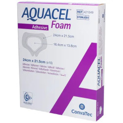 AQUACEL®Foam Adhésif Taille 20 cm x 16,9 cm Sacrum boite de 10