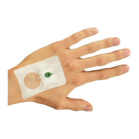 Pansement de support de cathéter Curafix IV Control 9x6cm
