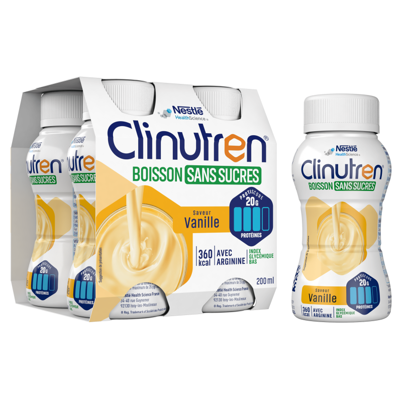 CLINUTREN BOISSON SANS SUCRES pack 4